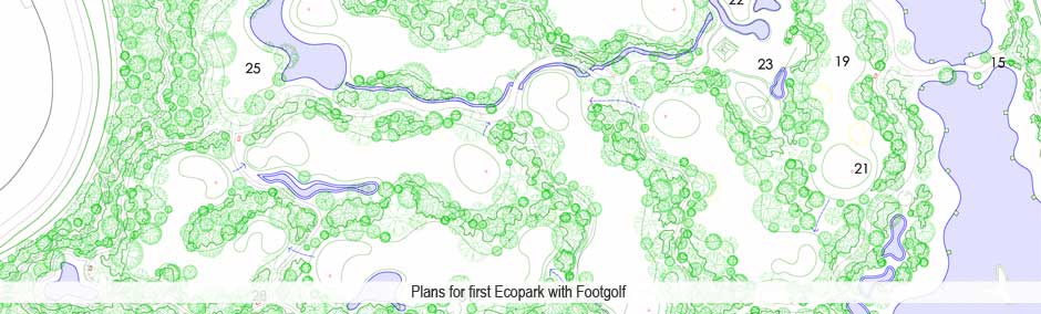 Plans for ecopark with footeegolf
